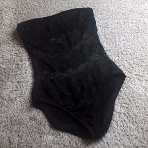 Kenneth Cole New York Black Lace 1 piece Swimsuit